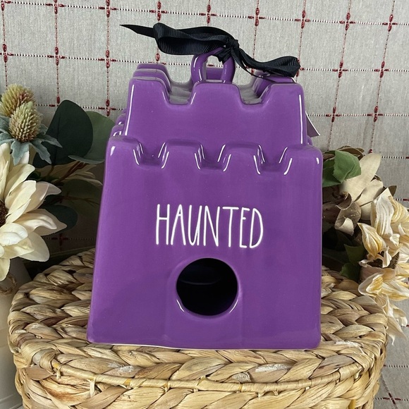 Rae Dunn Artisan Collection Haunted Castle Birdhouse New Original Box Spooky - Picture 2 of 8